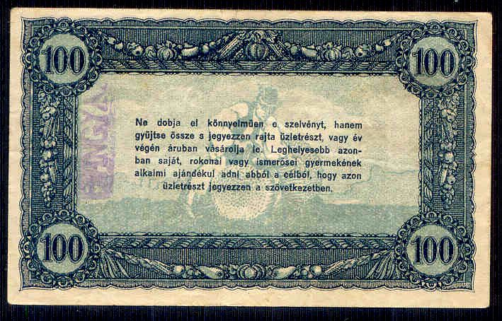 Vásárlási visszatérítés 100 Korona